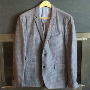 Rifinito a Mano Italian Wool Plaid Blazer 46R